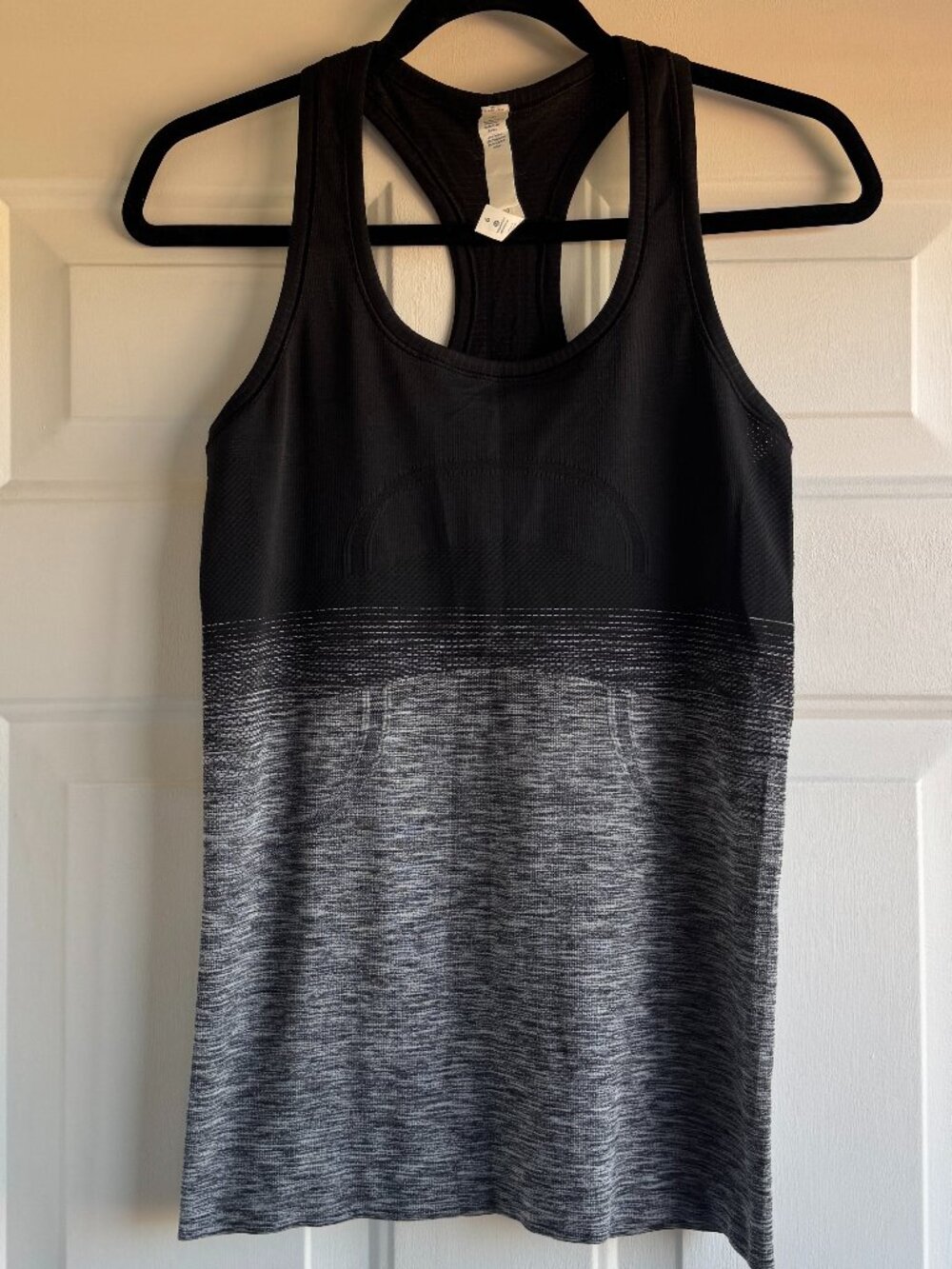 Like New Lululemon Black and Gray Workout Top